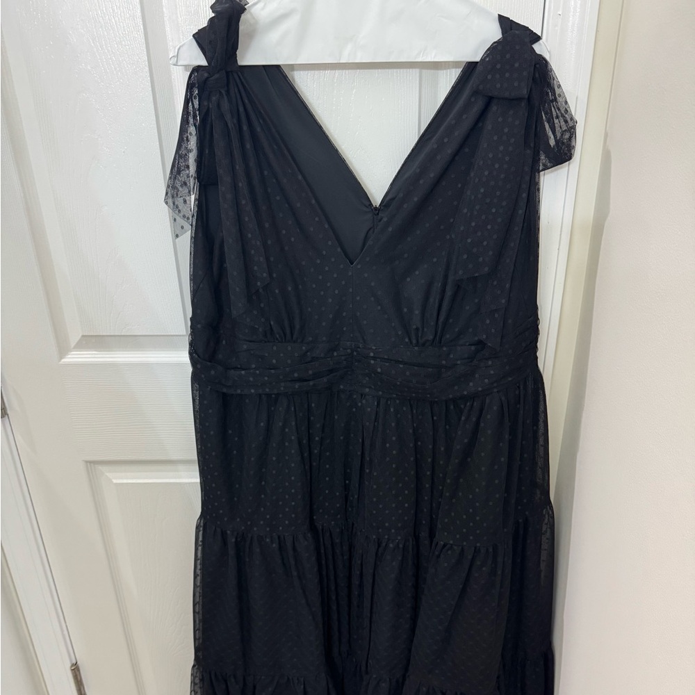 JessaKae Jeanne 3X Black Bow Midi Dress